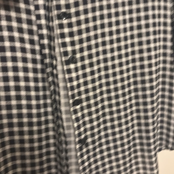 Ethyl Clothing Checkered Button Blouse - Picture 5 of 6
